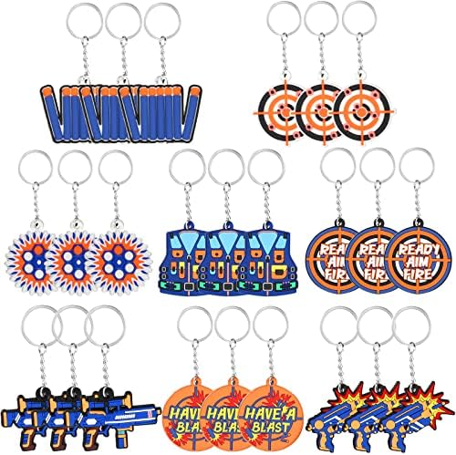 GFBIND Dart War Keychain Party Favors 24 Pieces 8 Styles 1