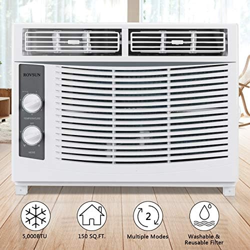 Bonnlo 5000 BTU Window Air Conditioner Unit White 115V60Hz