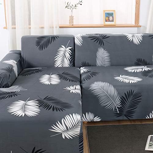 MIFXIN L Shape Sectional Sofa Covers 2 Piece Slipcover Set