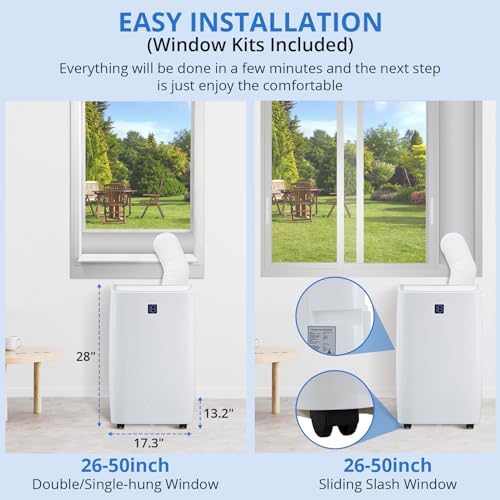GAOMON 14000 BTU Portable Air Conditioner Unit White