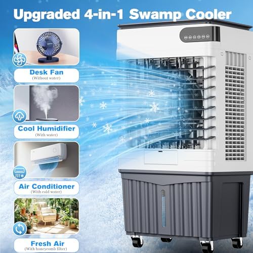 Manastin 4-in-1 Portable Evaporative Cooler