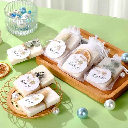 Leelosp 24 Piece Mini Eucalyptus Soap Favors Set