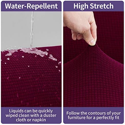 Joccun Stretch Couch Cover Burgundy