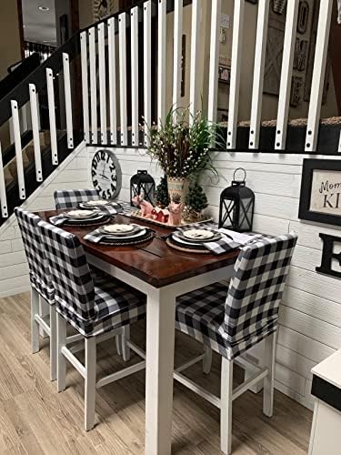 SoulFeel Set of 4 Buffalo Check Chair Covers