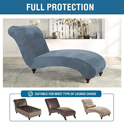 HVERSAILTEX Velvet Chaise Lounge Cover