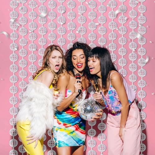 Menstarsi Disco Ball Photo Booth Props 4 Pack