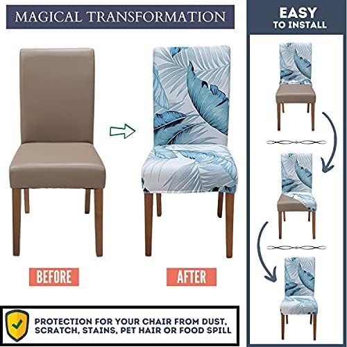 Springrico Chair Covers Set of 4 Dining Room