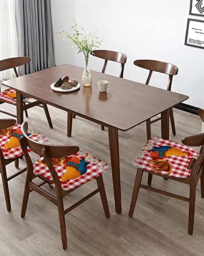 TweetyBed Chair Covers Daisy Red Check Plaid Set of 2