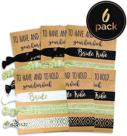 6 Pack Bachelorette Party Favors Hair Ties