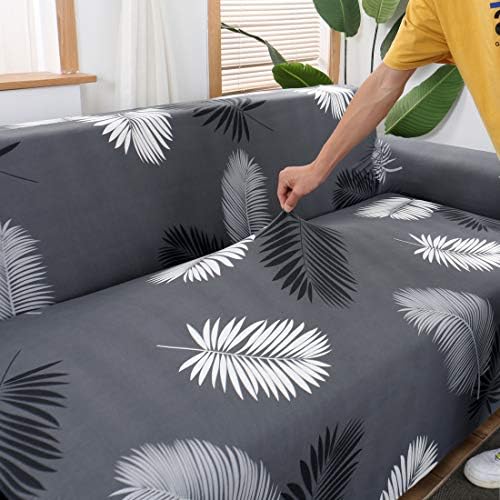 MIFXIN L Shape Sectional Sofa Covers 2 Piece Slipcover Set