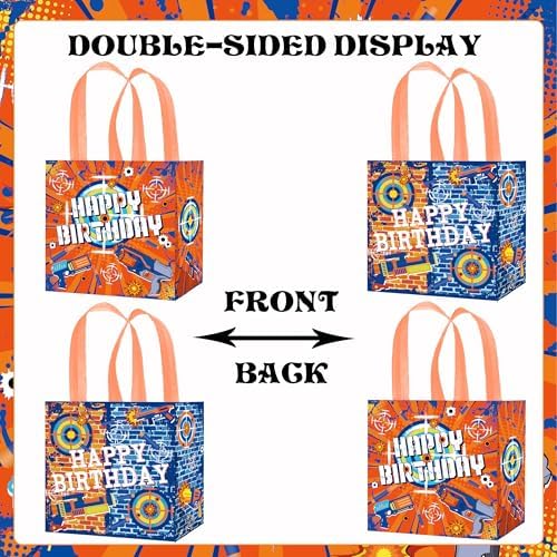 Dart War Party Gift Bags with Handles 12pcs