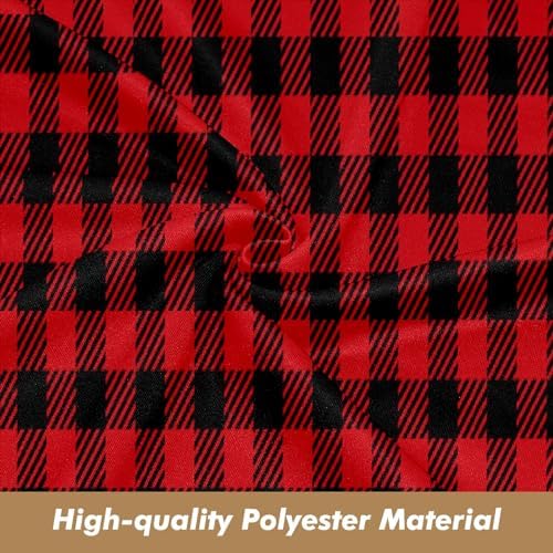 Couch Covers Red Black Buffalo Plaid Throw Covers for Couch