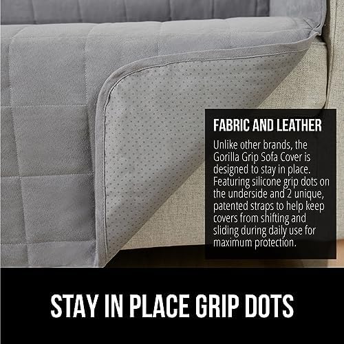 GORILLA GRIP Chair Protector Cover 23 Inch Gray