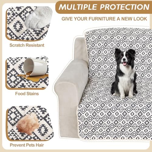 ALIECOM L-Shaped Sectional Sofa Cover Set