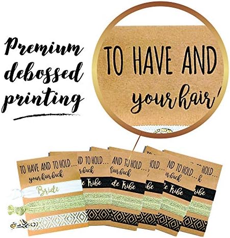 6 Pack Bachelorette Party Favors Hair Ties