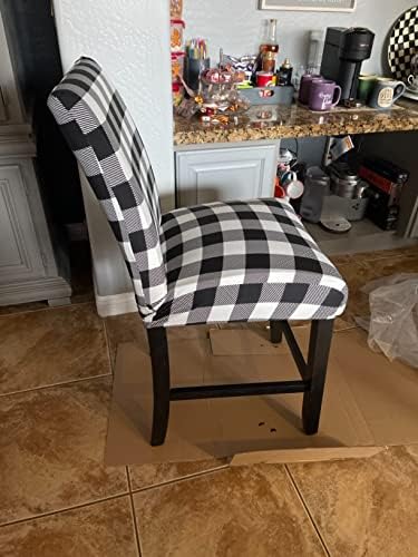 SoulFeel Set of 4 Buffalo Check Chair Covers