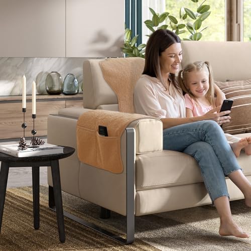 NANSHINE 3Pcs Recliner Slipcovers with Storage Pockets 1