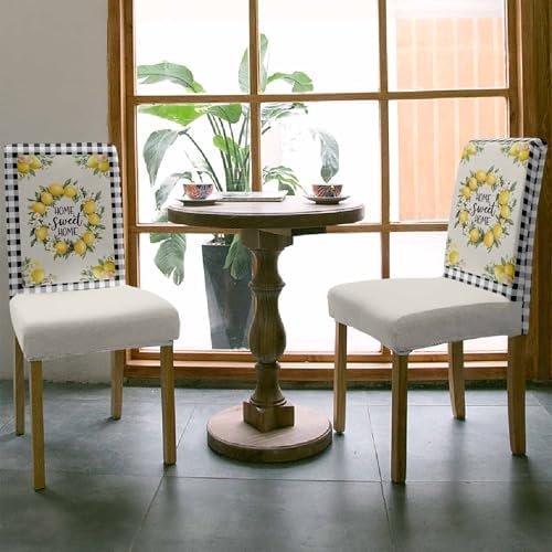 TweetyBed Chair Covers with Lemon Flowers Wreath Design