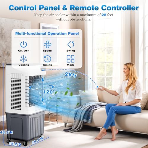 Manastin 4-in-1 Portable Evaporative Cooler