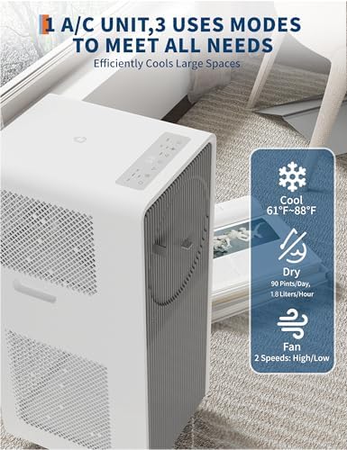 GarveeTech 14000 BTU Drainage Free Portable AC Unit for Bedroom