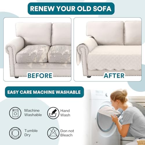 Turquoize Waterproof Loveseat Covers for Dogs