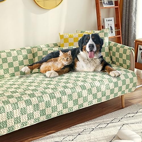 KNVSS Buffalo Plaid Sofa Armrest Cover 28x71in 1