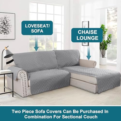 Turquoize Waterproof Sofa Covers for Pets Kids Sectional Couch