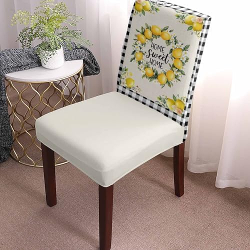 TweetyBed Chair Covers with Lemon Flowers Wreath Design