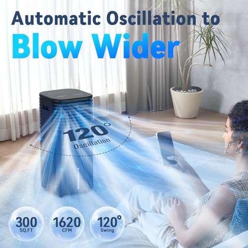 FANCOLE Windowless Portable Air Conditioner with 4 Modes and 3 Speeds