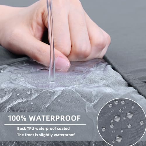 Hyha Waterproof Couch Cushion Covers for Sectional Sofa and Chaise