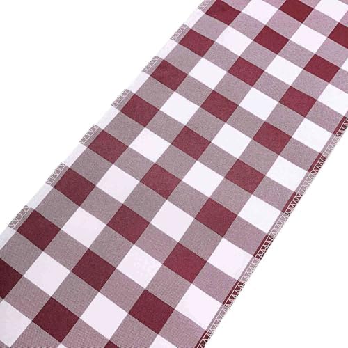Efavormart 5pcs Buffalo Plaid Chair Sashes Covers
