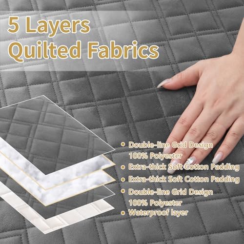 Waterproof Recliner Sectional Couch Cover Set for Dog Furniture