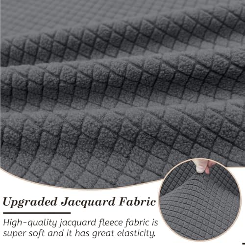Arfntevss Corner Sectional Couch Cover Deep Grey Magic Stretch