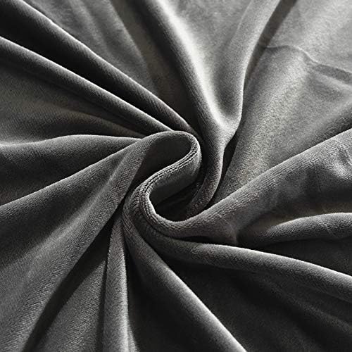 ZPEE Plush Stretch Sofa Slipcover Gray 83-110