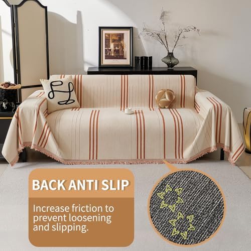 Boho Non Slip Chenille Sofa Cover for 3 Cushion