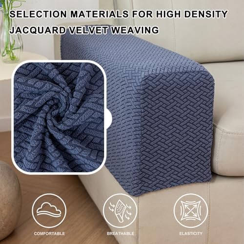 GueYi Sofa Arm Covers Set of 2 Light Gray Medium