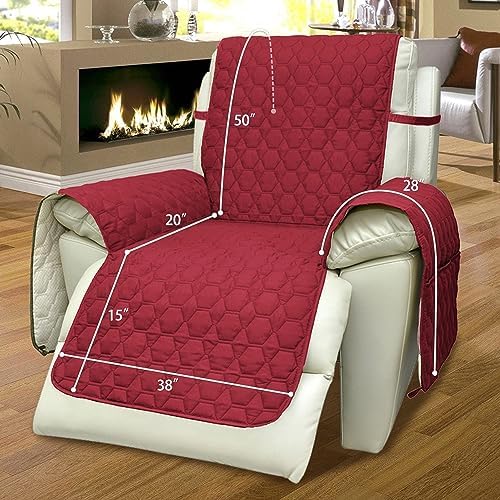 RBSC Home Recliner Chair Cover Waterproof Anti-Slip for Pets and Kids