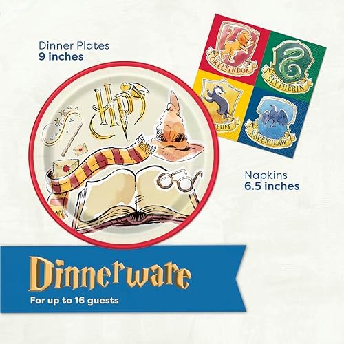 Harry Potter Birthday Decorations Set for 16 Guests
