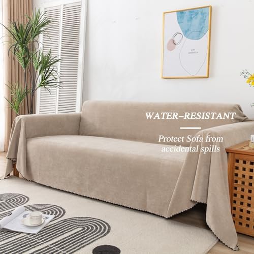 Lucky Monet Waterproof Sofa Cover Khaki 71x134