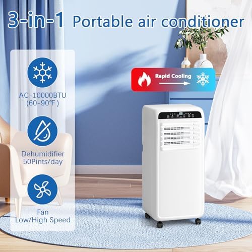 DollarDash 3-in-1 Portable AC Unit 10000BTU