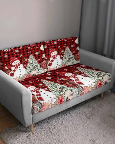 Red Black Christmas Coastal Sofa Cushion Covers