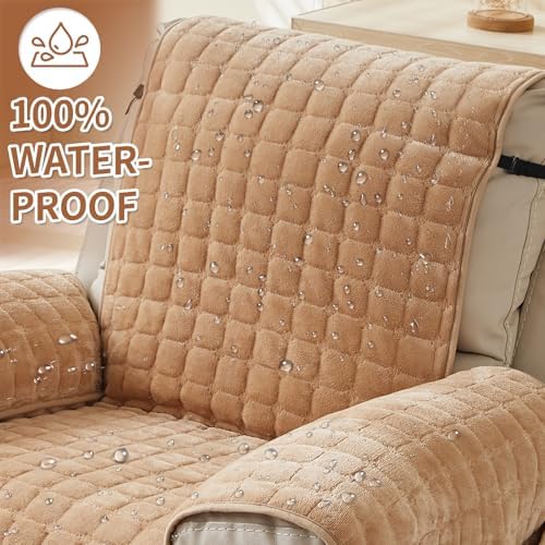 Plush Recliner Slipcover 30 Inches Washable Chair Cover for Lazy Boy Furniture