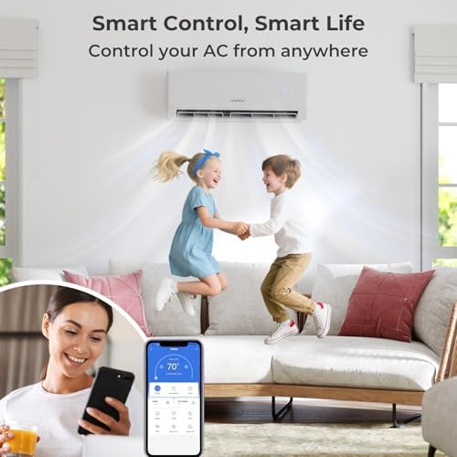 COSTWAY 18k Dual Zone Mini Split AC with Wifi