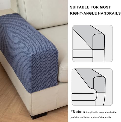 GueYi Sofa Arm Covers Set of 2 Light Gray Medium