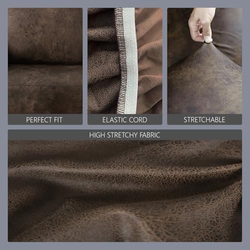 Molasofa Stretch Futon Slipcover Dark Brown