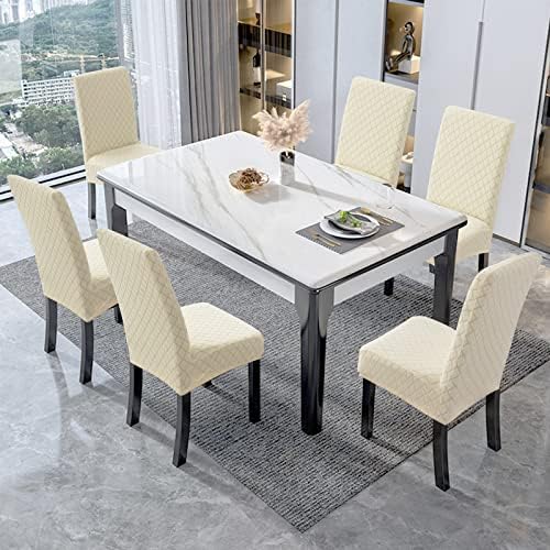 Genina Waterproof Chair Covers 6 Pack for Dining Room