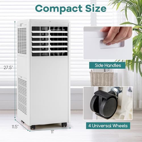DORTALA 8000 BTU Portable AC Unit with Cool Fan Dehumidifier