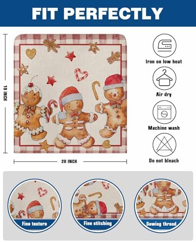 6 Pcs Christmas Chair Back Covers Set