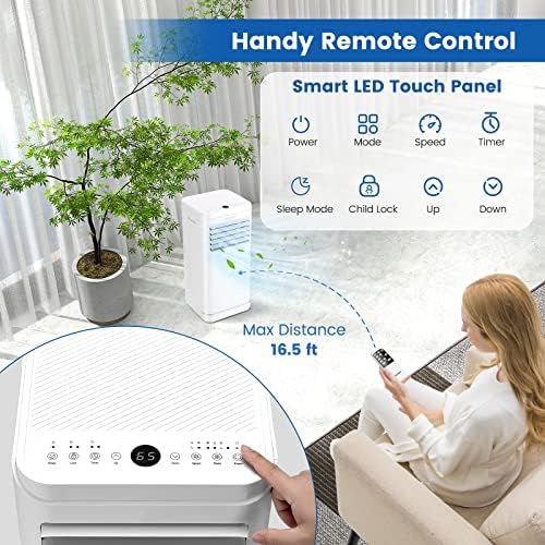 PETSITE 10000 BTU Portable Air Conditioner with Remote Control