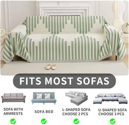 HAOMAIJIA Thick Non-Slip Sofa Covers for 3 Cushion Pet Friendly